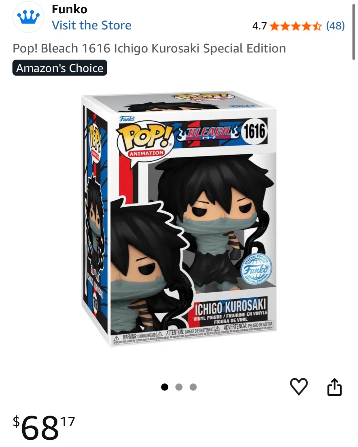 Funko Pop! Vinyl: Bleach - Ichigo- Crunchyroll (Exclusive) - photo 3