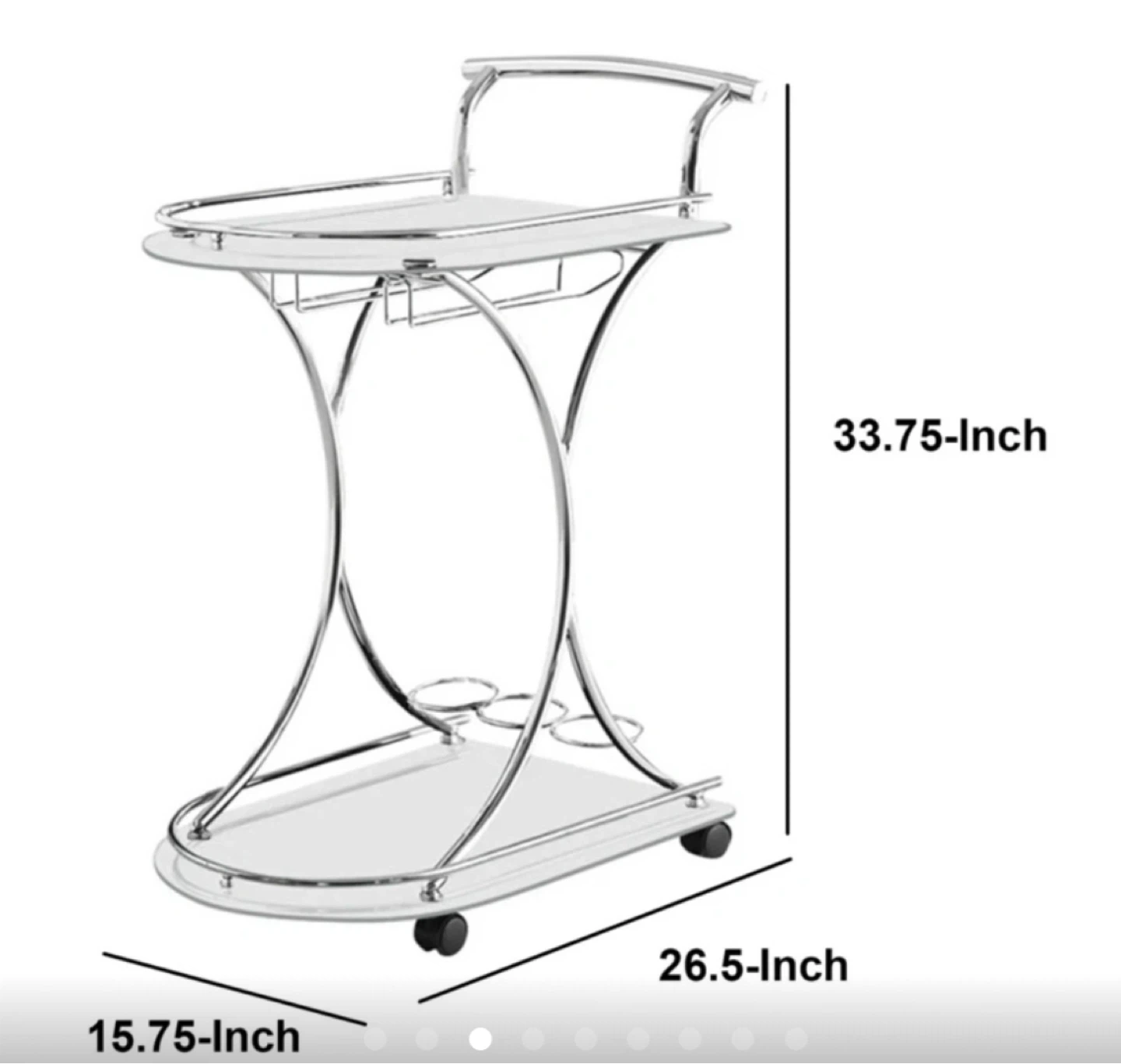 2-Shelve Serving Cart