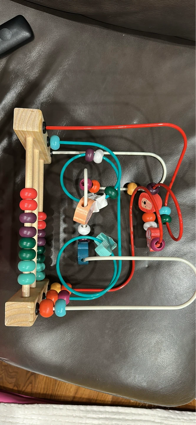 Wooden bead maze toy for babies and toddlers - photo 2