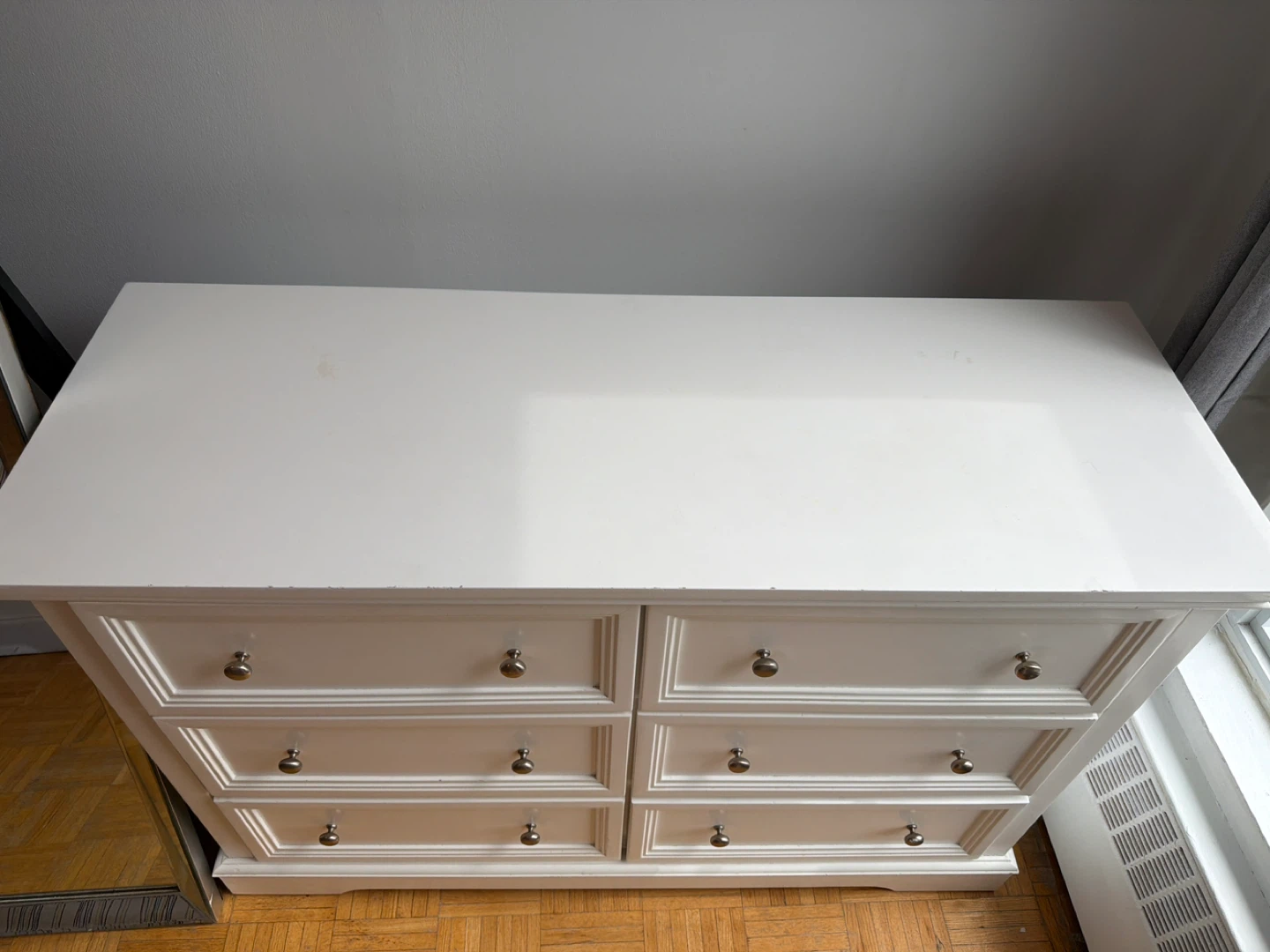 White 6-Drawer Dresser - photo 4