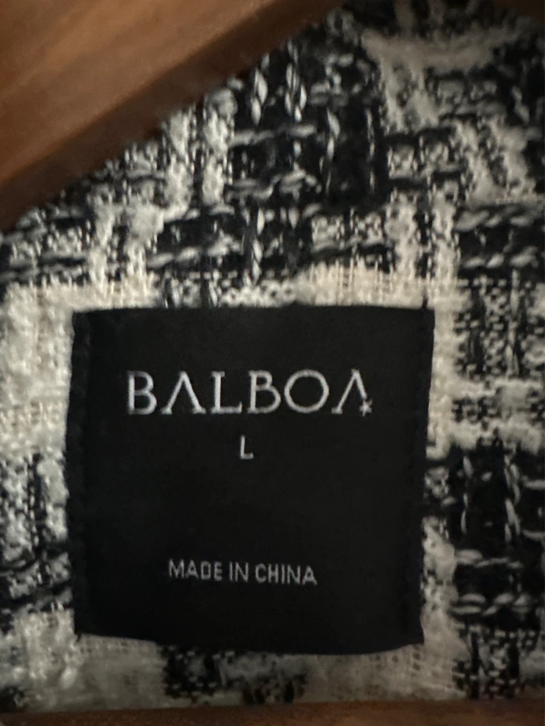 Balboa Women's Tweed Bomber Jacket - Size L - photo 2