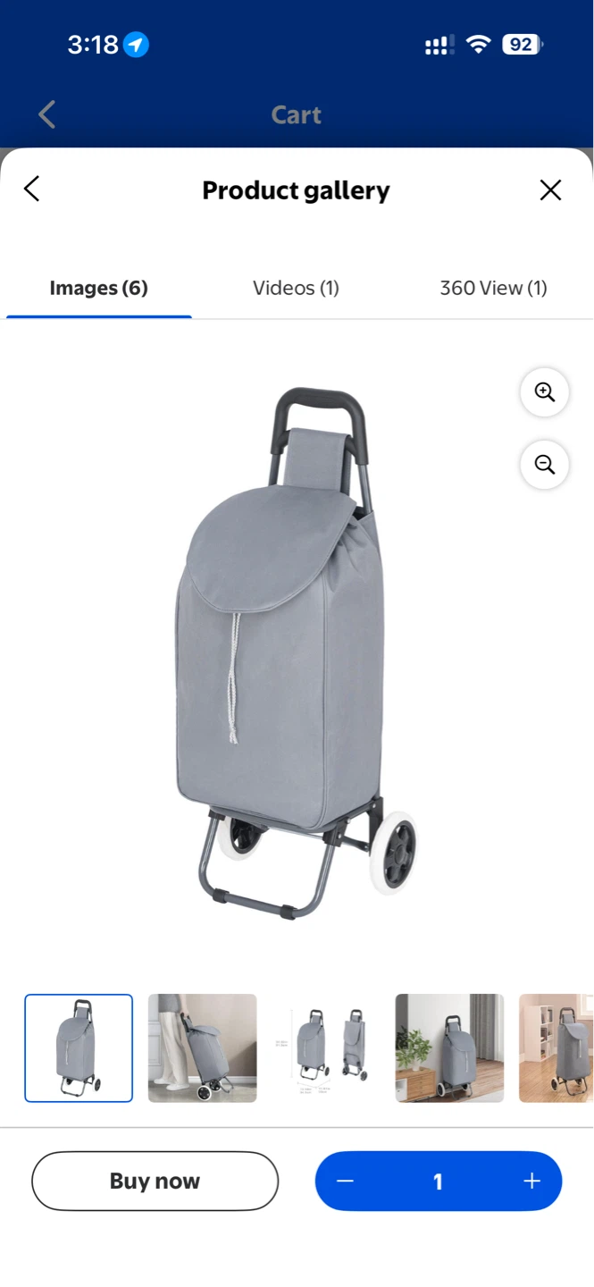 Mainstay  foldable shopping cart - photo 3