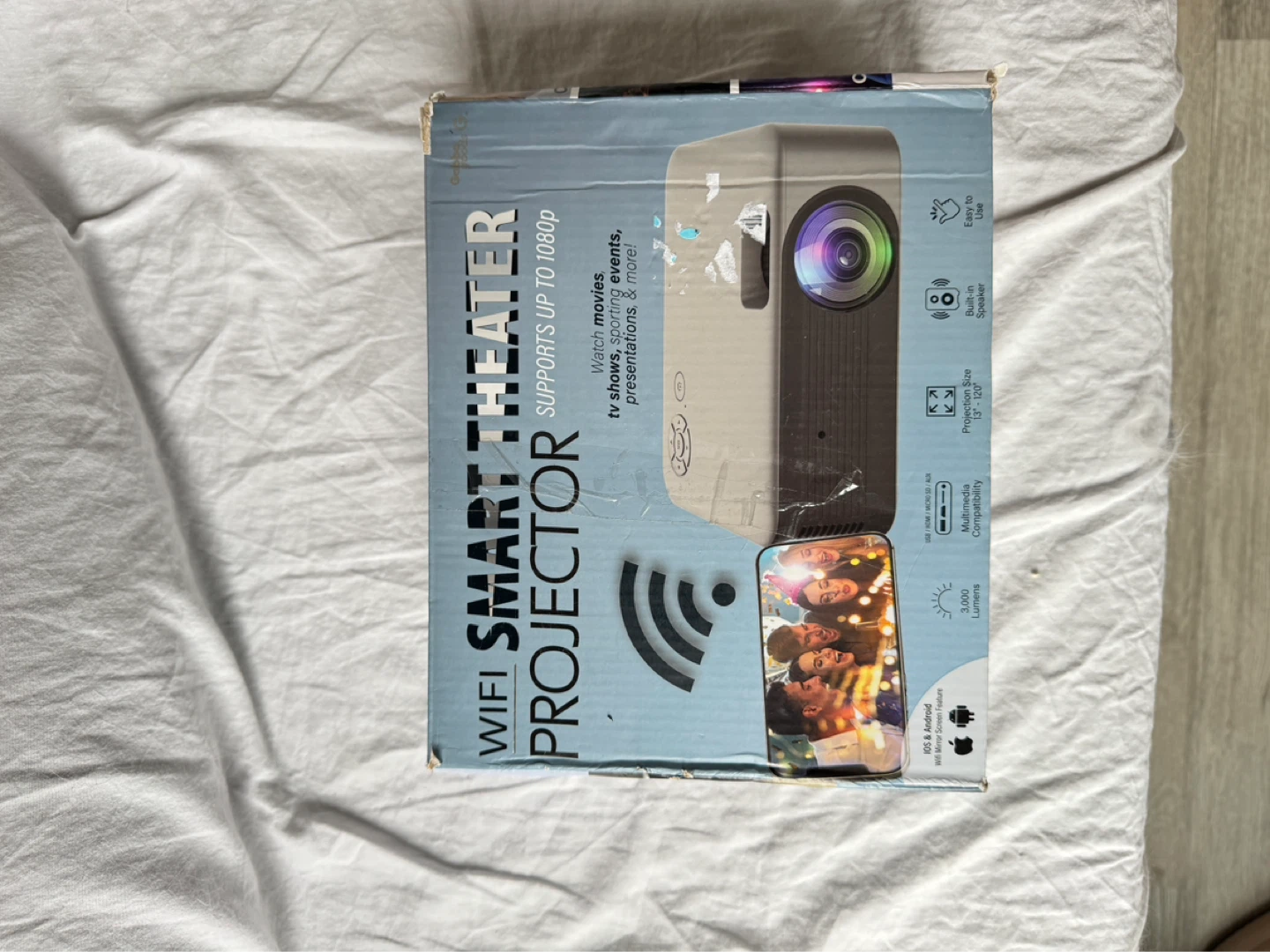 New WIFI Smart Theater Projector with Box - photo 2