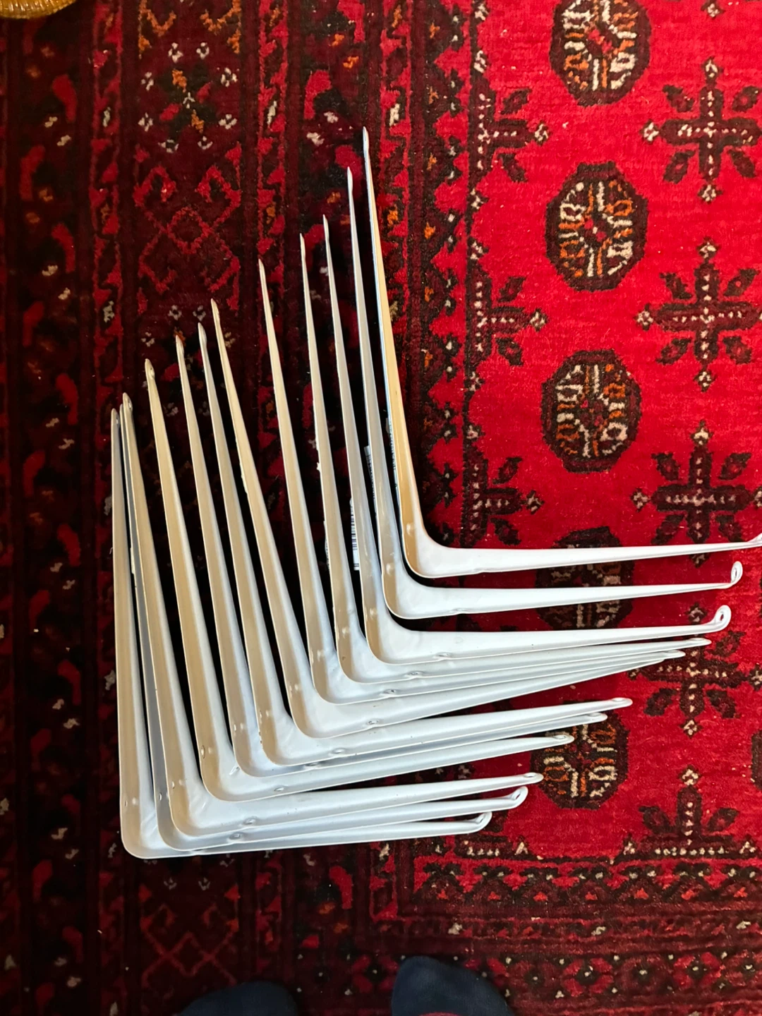 $2 BIG LOT STANLEY 10 In. x 12 In. Utility Bracket white metal
