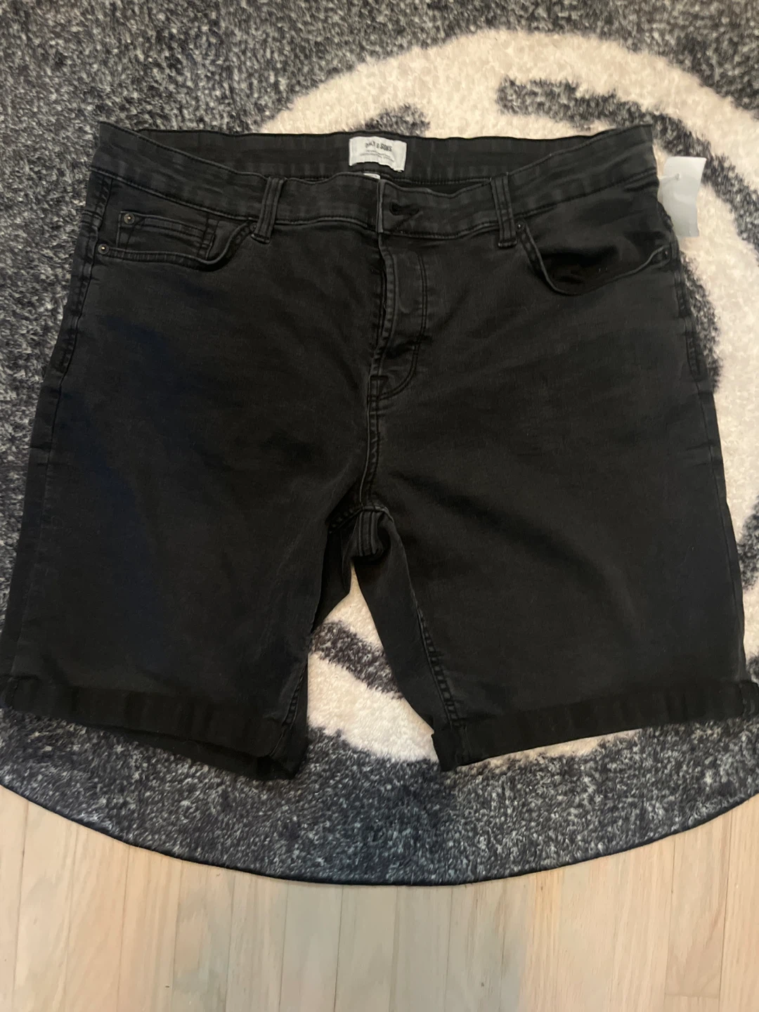ONLY & SONS Black Denim Shorts