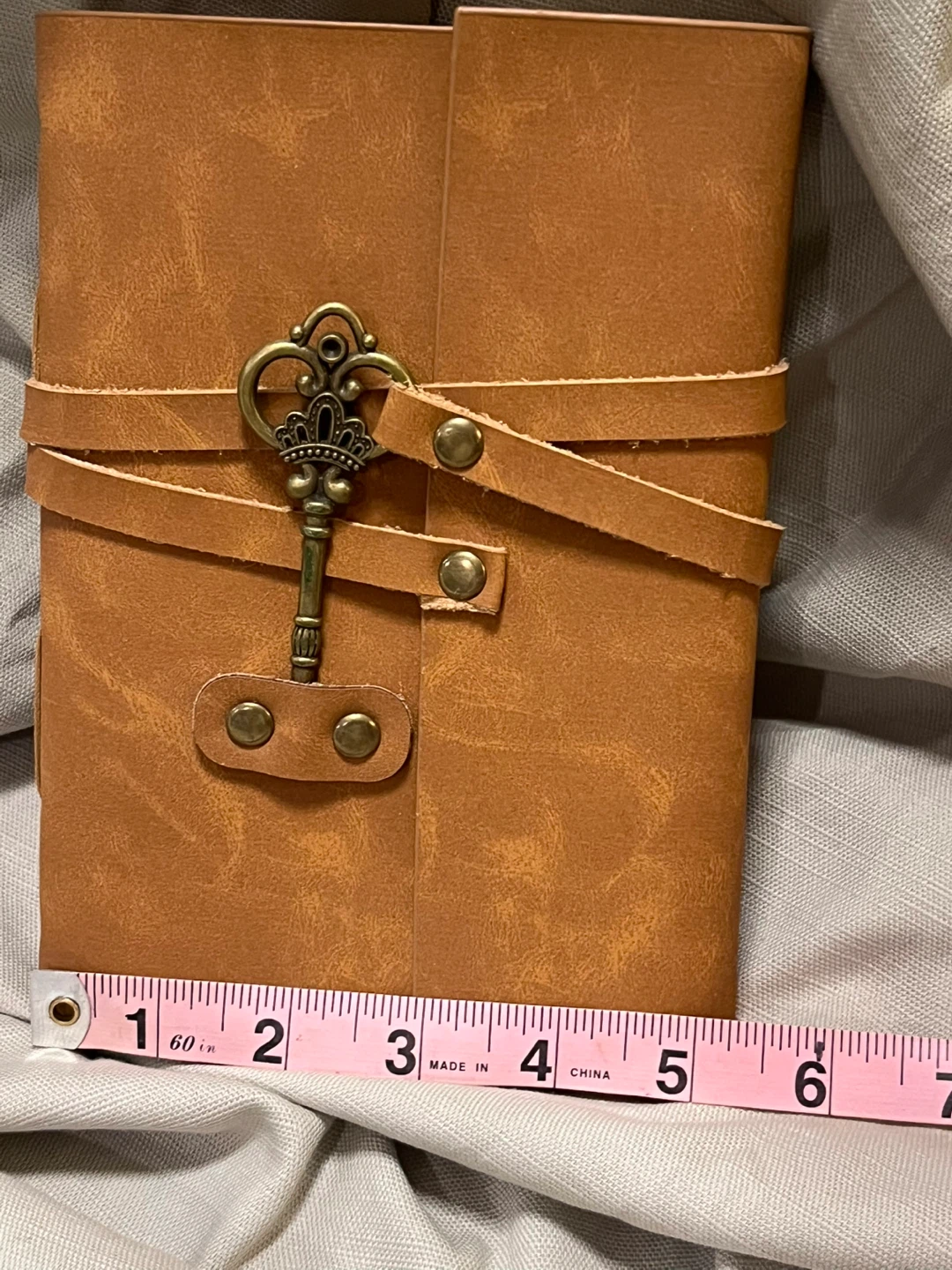 Leather Journal with Key Closure