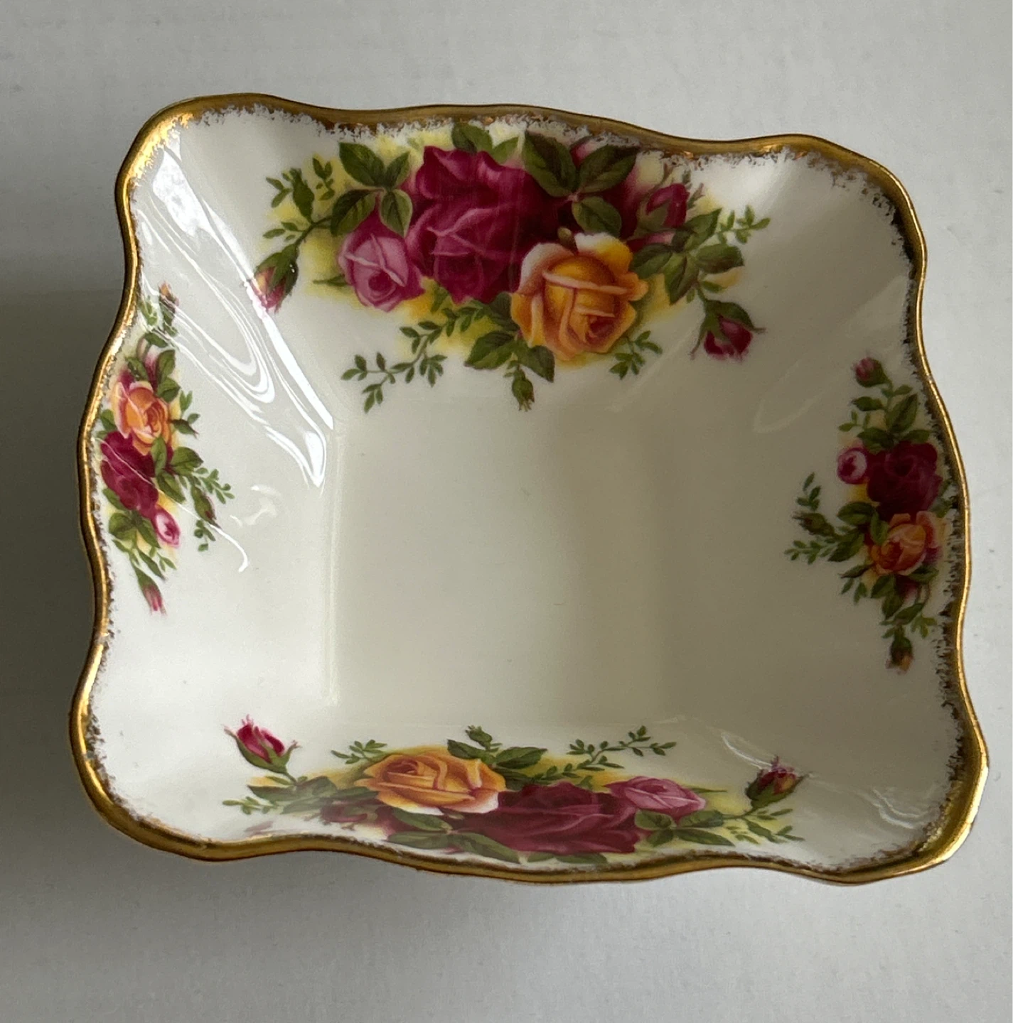 Royal Albert Old Country Roses Bone China Square Dish - photo 2