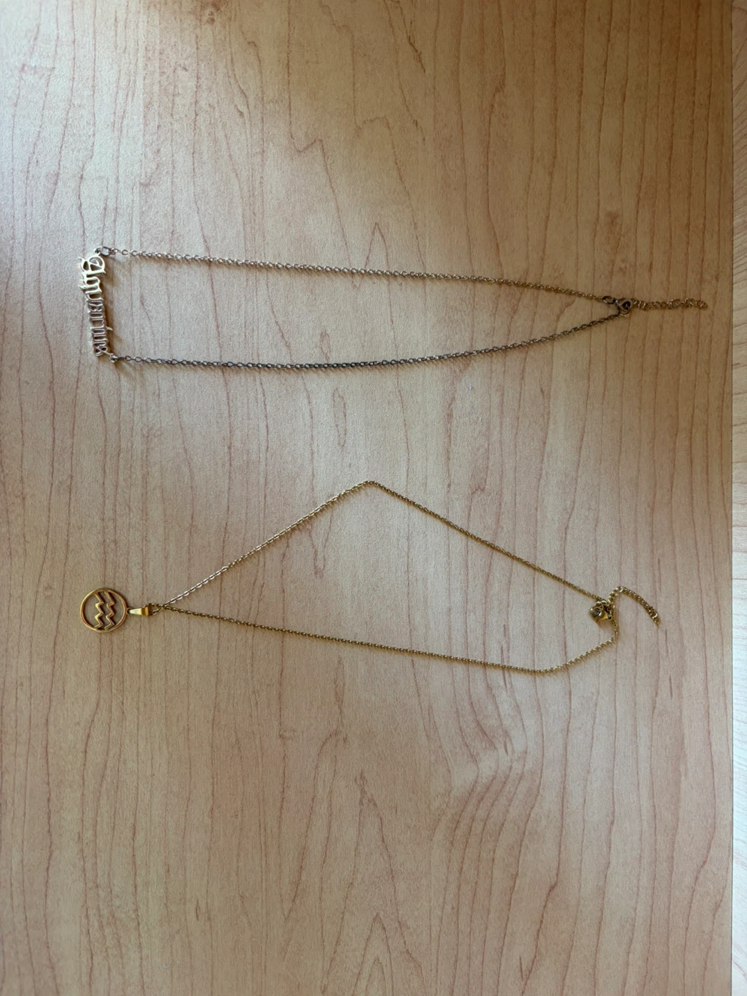 Aquarius Zodiac Necklace Set