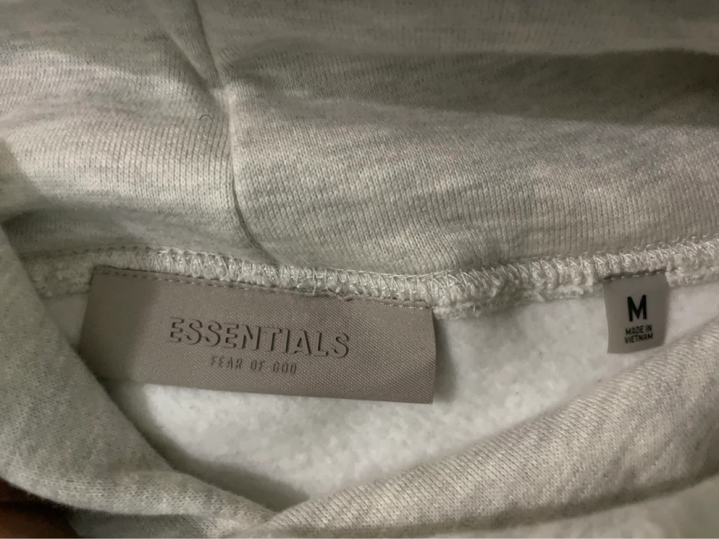 Light Oatmeal Grey Essentials Hoodie - photo 5