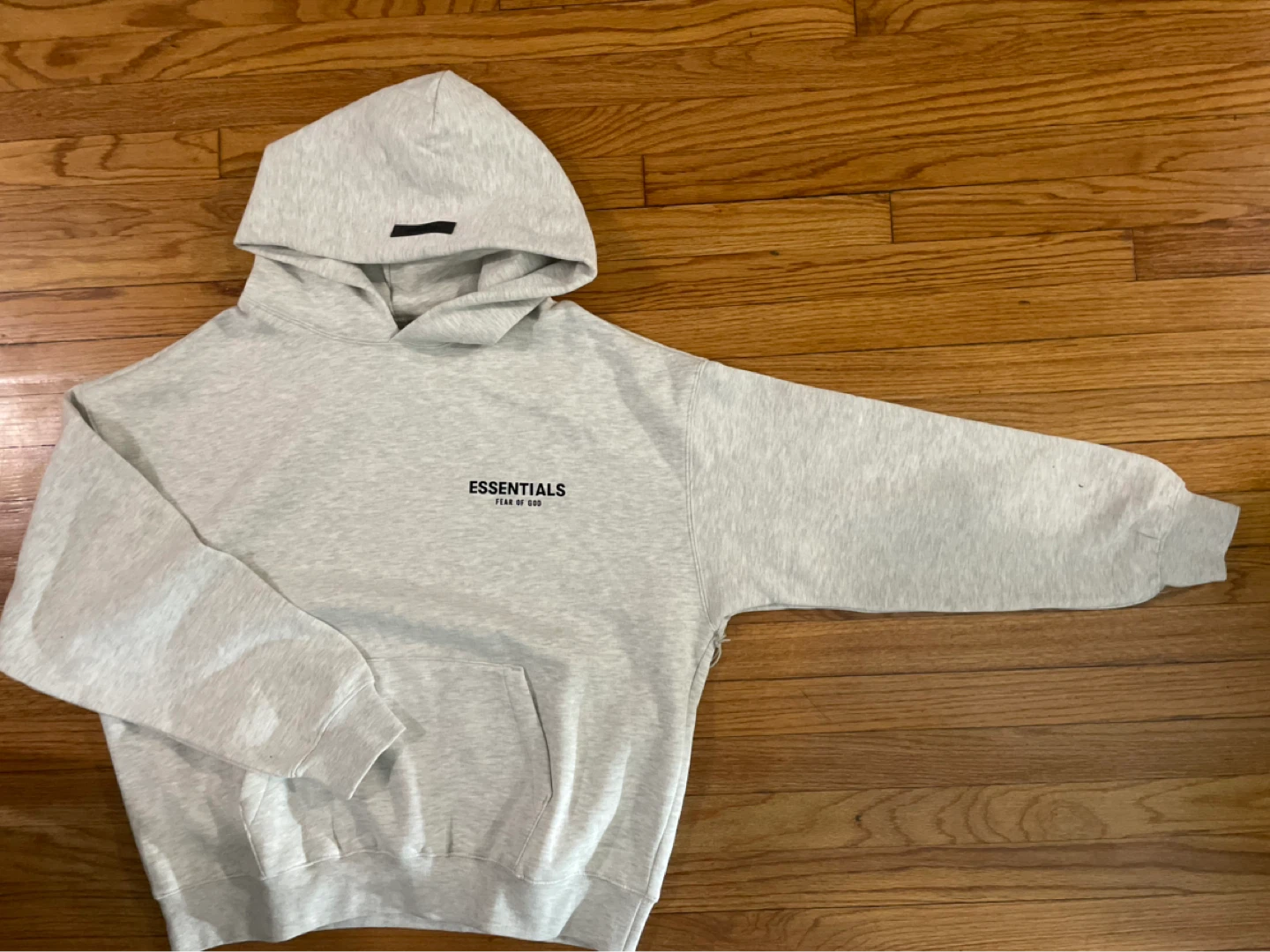 Light Oatmeal Grey Essentials Hoodie - photo 2