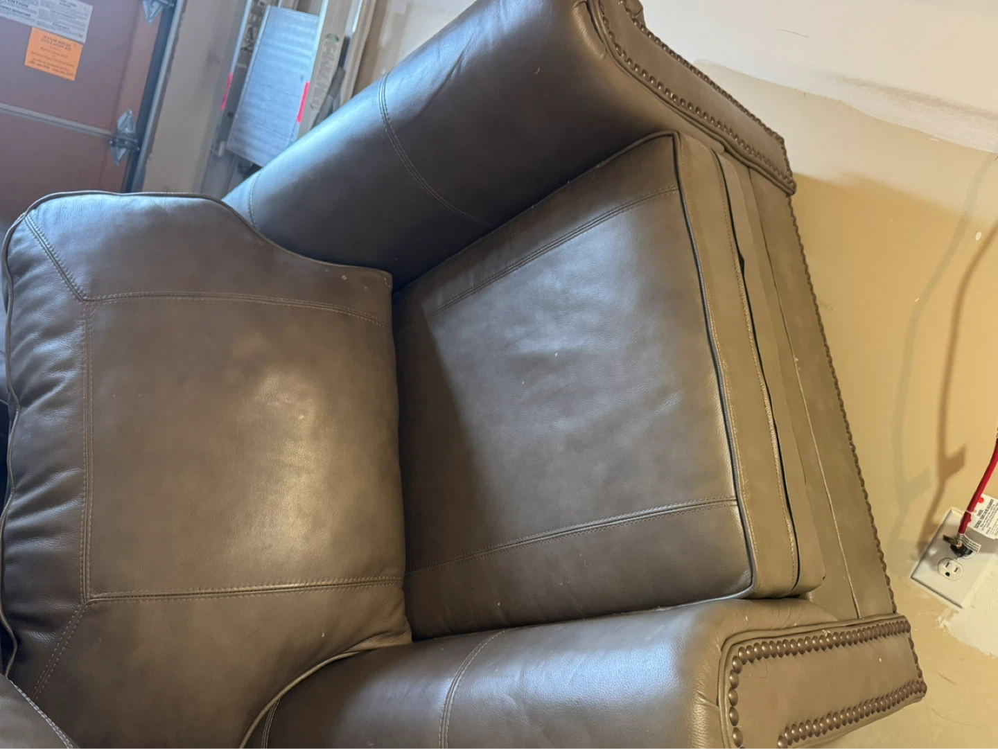 Leather sofa set - photo 2