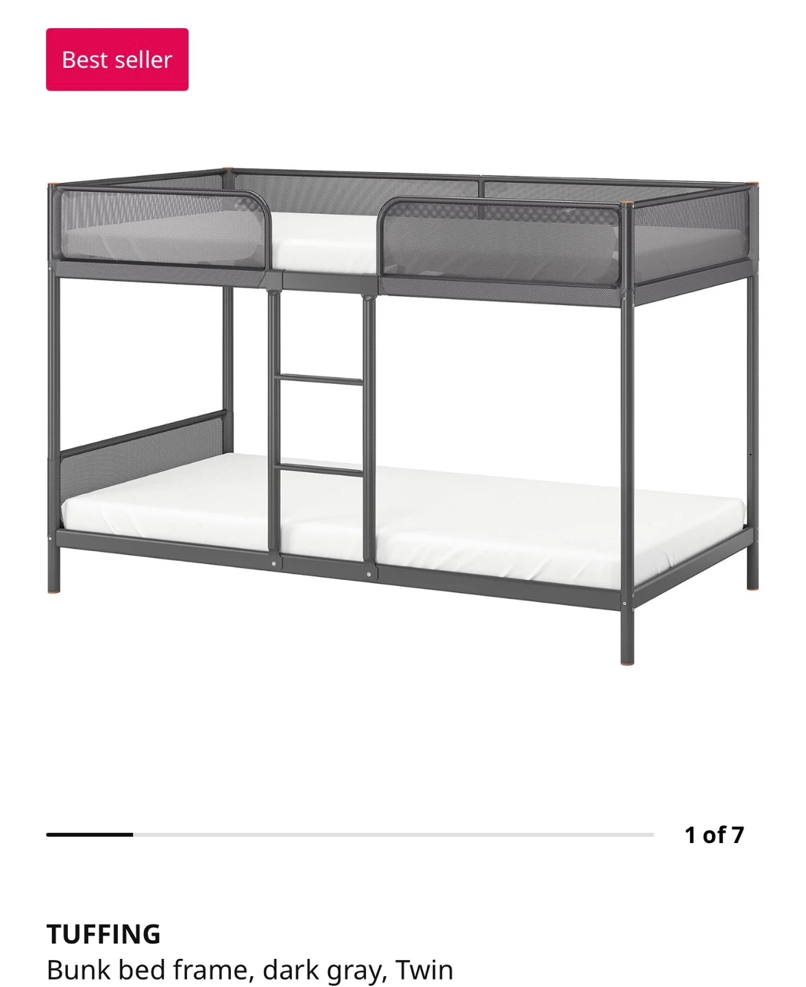 IKEA TUFFING Bunk Bed Frame