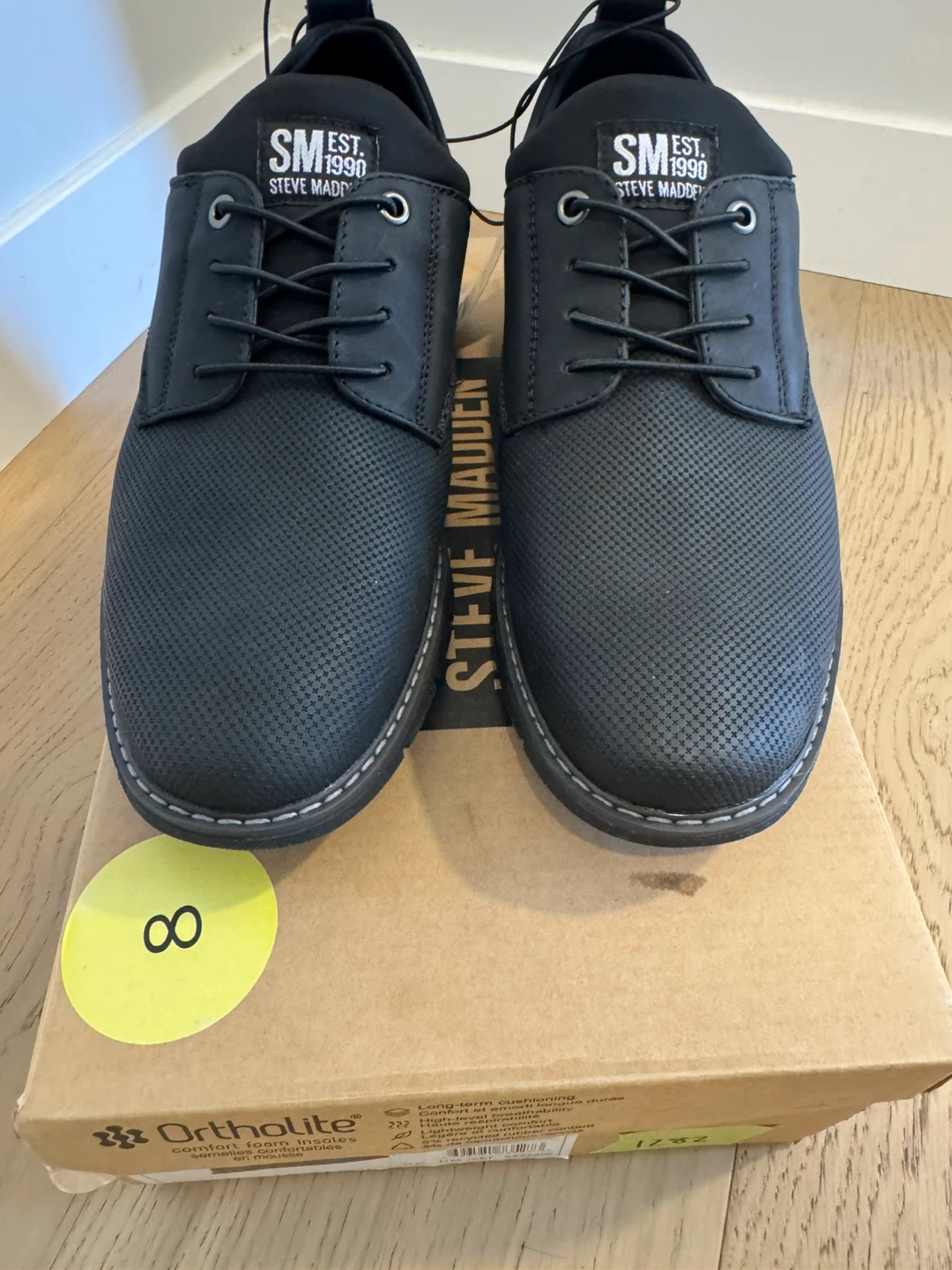 Steve Madden Men's Black Oxford Shoes - Size 8 - photo 3