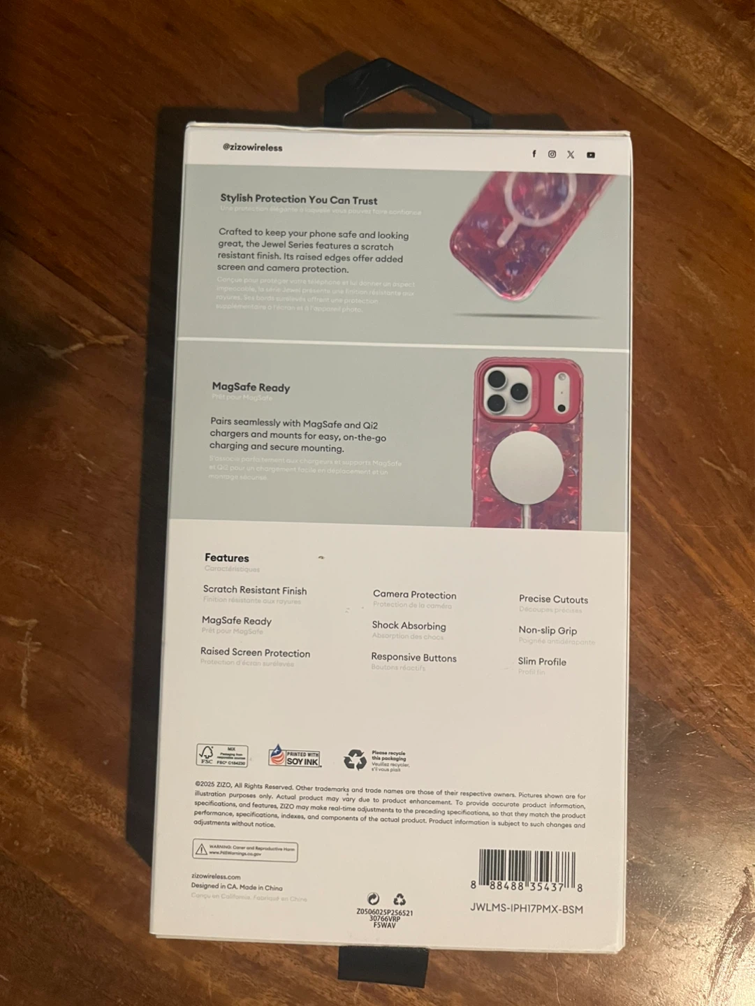 ZIZO Jewel Series Case for iPhone 14 Pro Max - Pink - photo 2