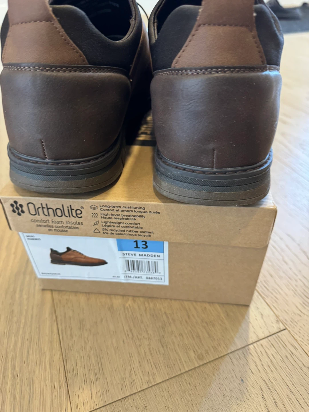 Steve Madden Men's Brown Leather Shoes - Size 13 - photo 5