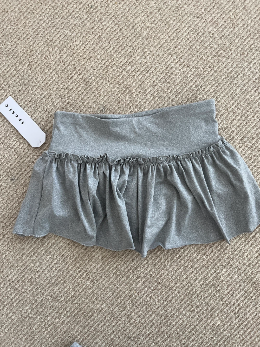 Grey skort with pink bows - photo 2