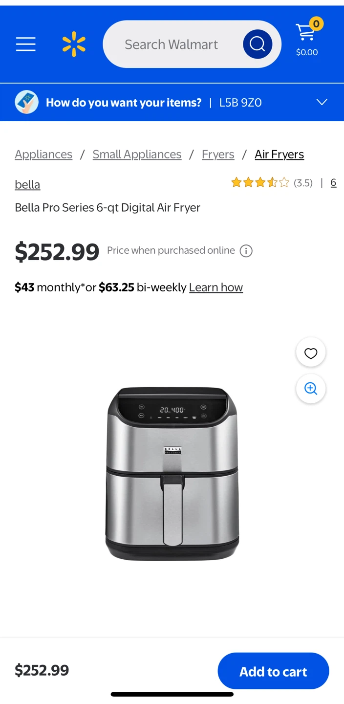 Bella Pro Series 6qt Digital Air Fryer - photo 4