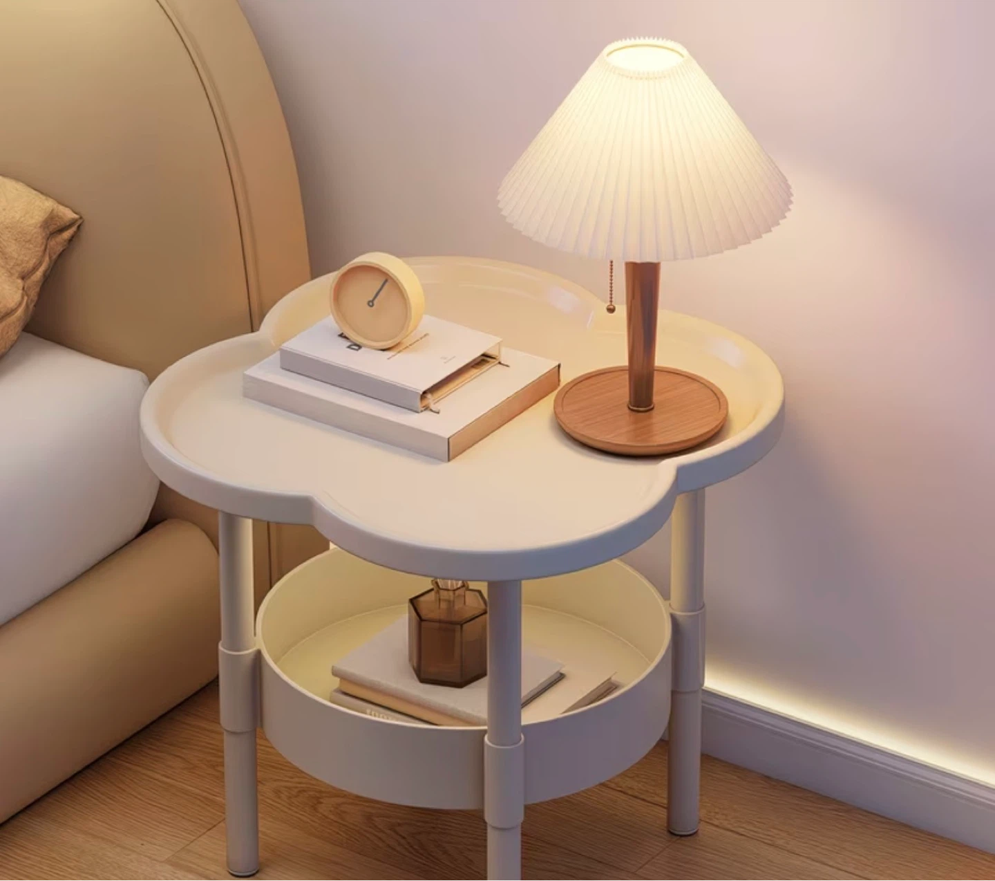 Cream Cloud Shape Side Table (2 available)
