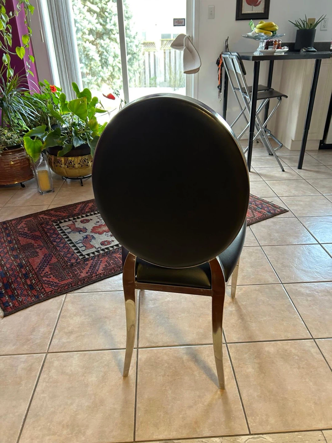 Glass Dining Table with 6 Black Chairs - photo 5