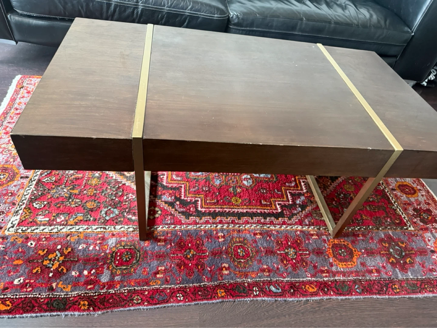 Dark Wood Coffee Table - photo 2