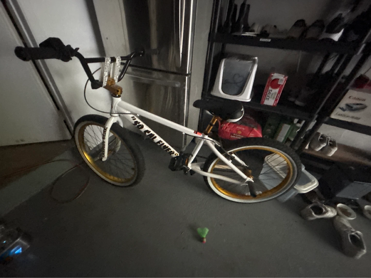 SE So Cal Flyer BMX Bike - White/Gold