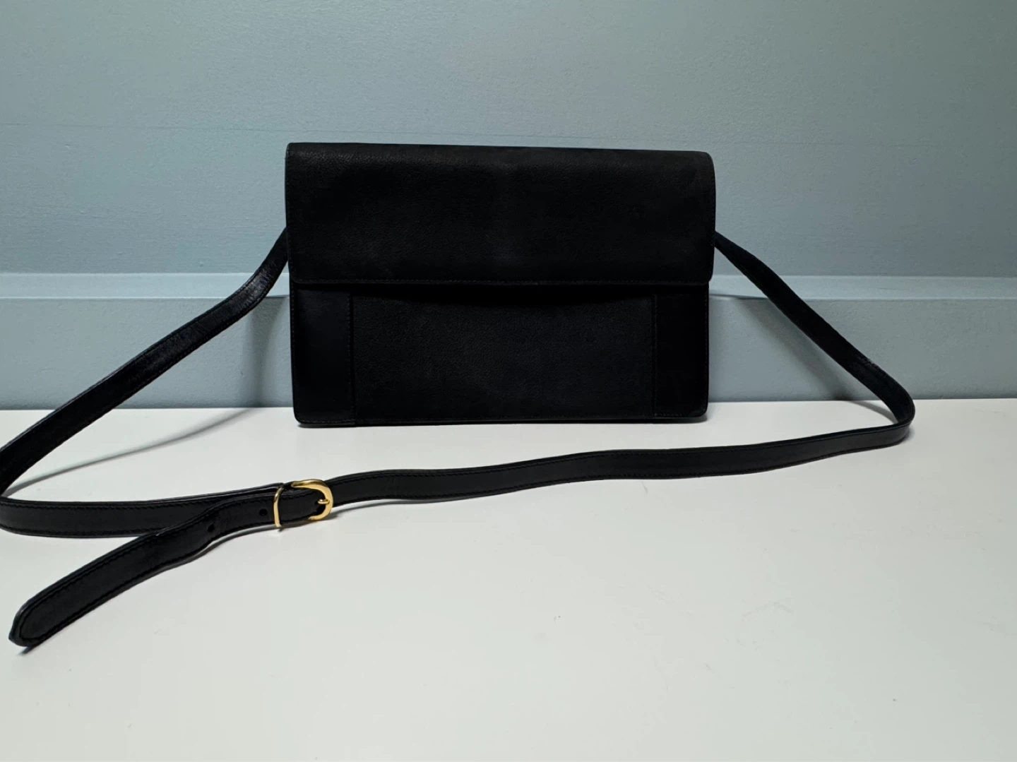 Black Suede Gucci Shoulder/ Cross body Bag - photo 3