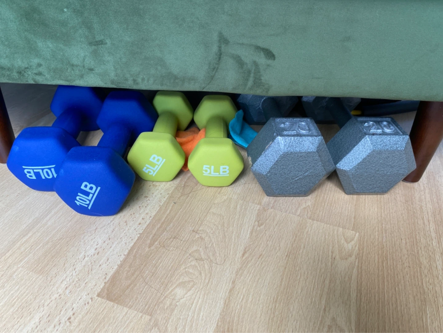 Dumbbell Set (10lb, 5lb, 20lb)