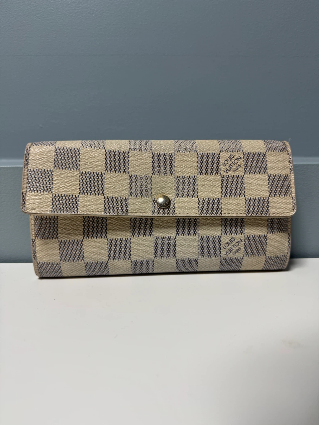Louis Vuitton Damier Azur Canvas Long Wallet