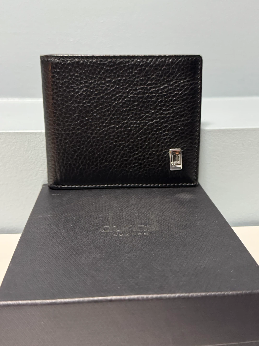 Dunhill London Black Leather Bifold Wallet