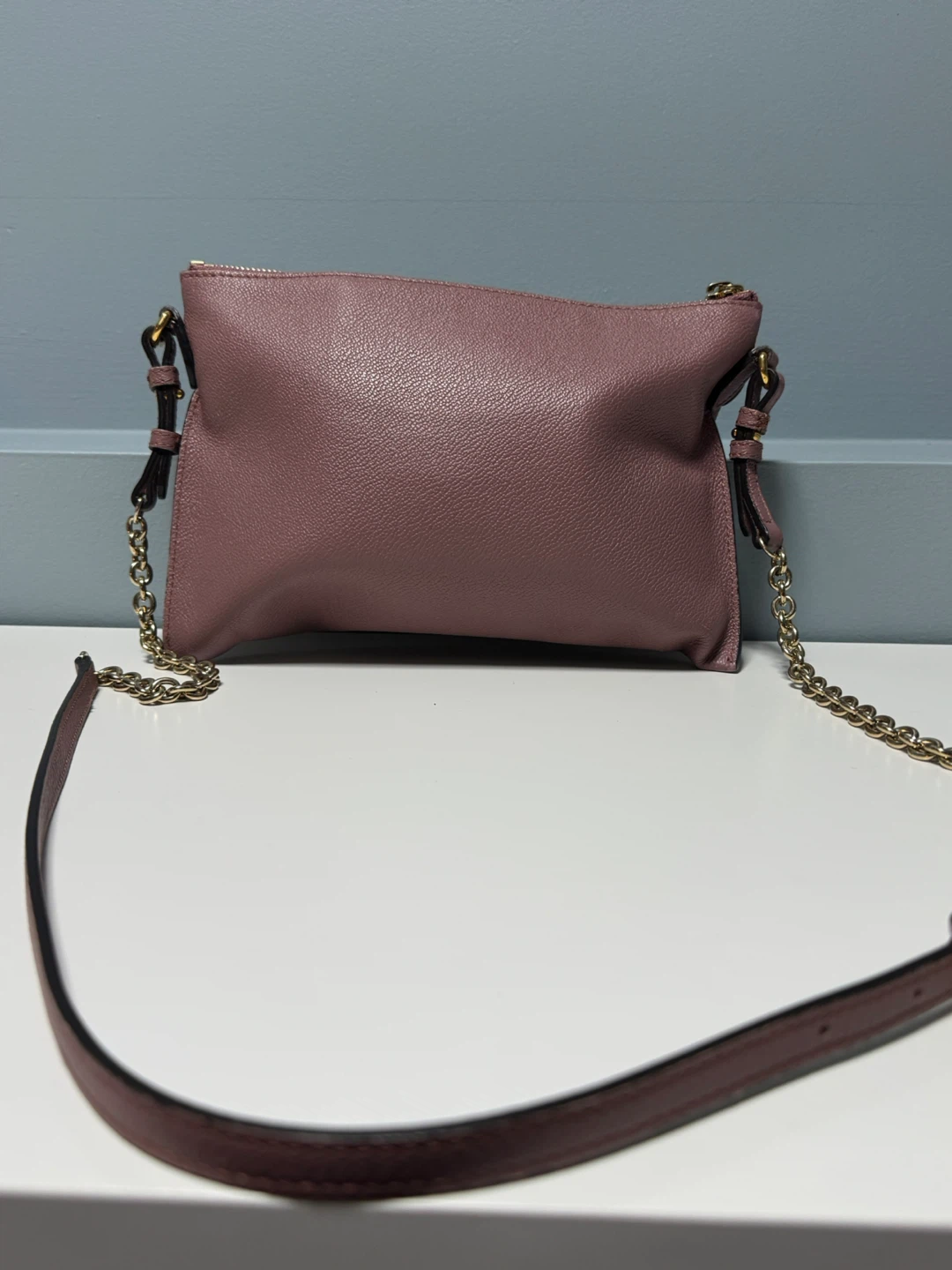 Burberry Dust Pink Leather Peyton Crossbody Bag - photo 2