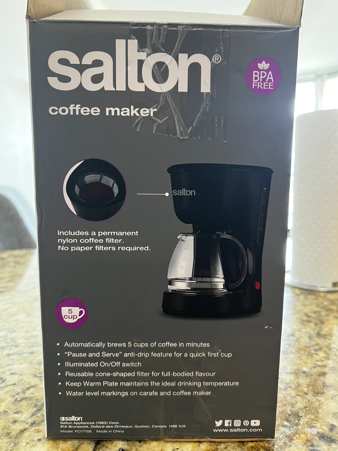 Salton 5-Cup Coffee Maker - photo 3