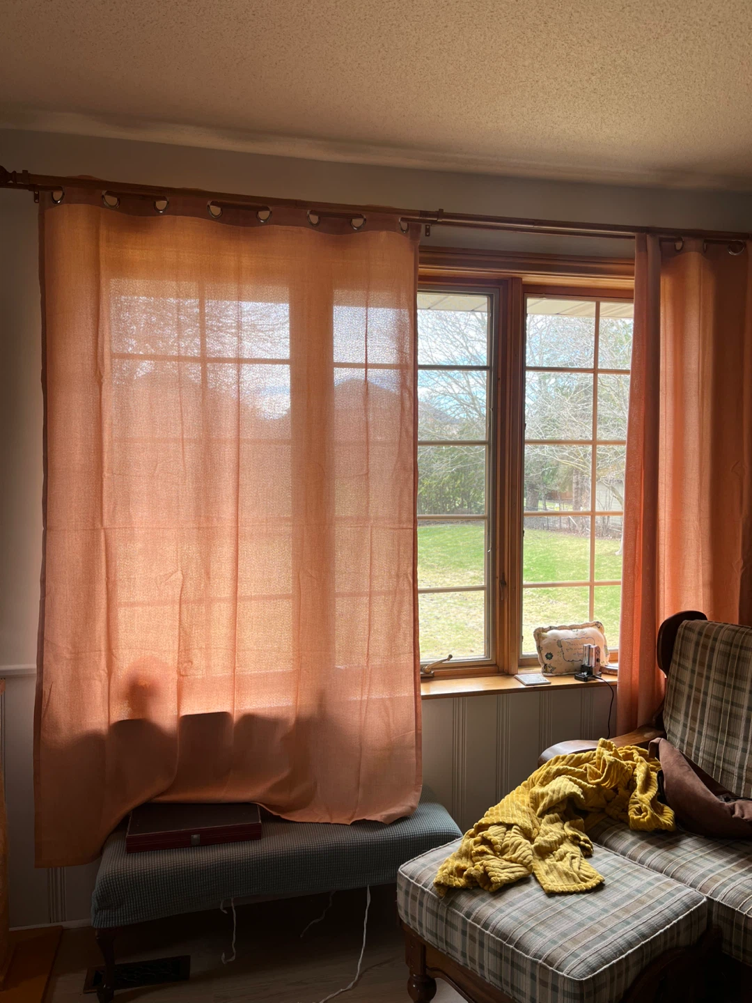 Peach Curtains