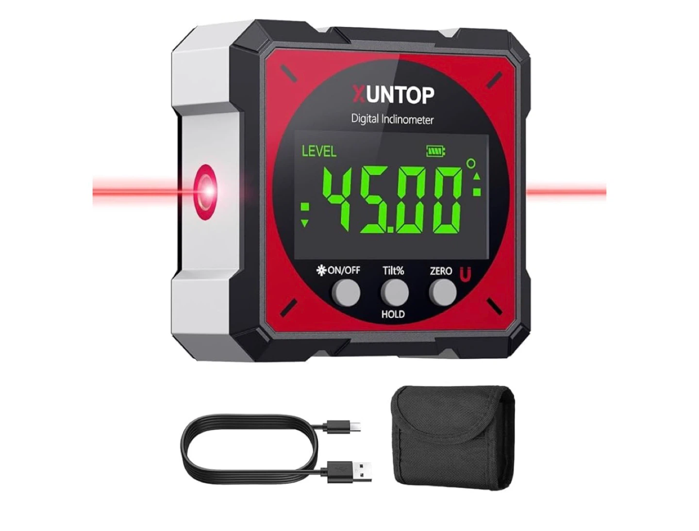 UNTOP Digital Inclinometer with Laser
