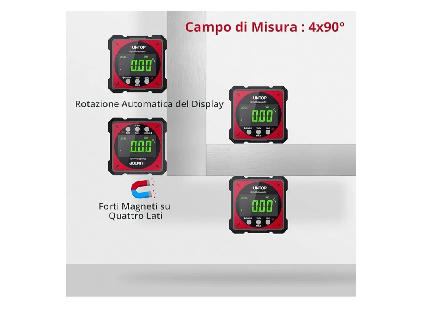 UNTOP Digital Inclinometer with Laser - photo 5