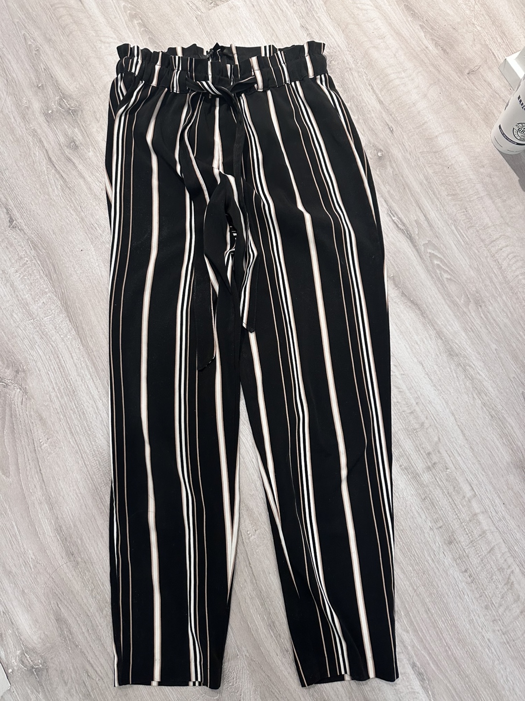 Dynamite Striped Paperbag Waist Pants