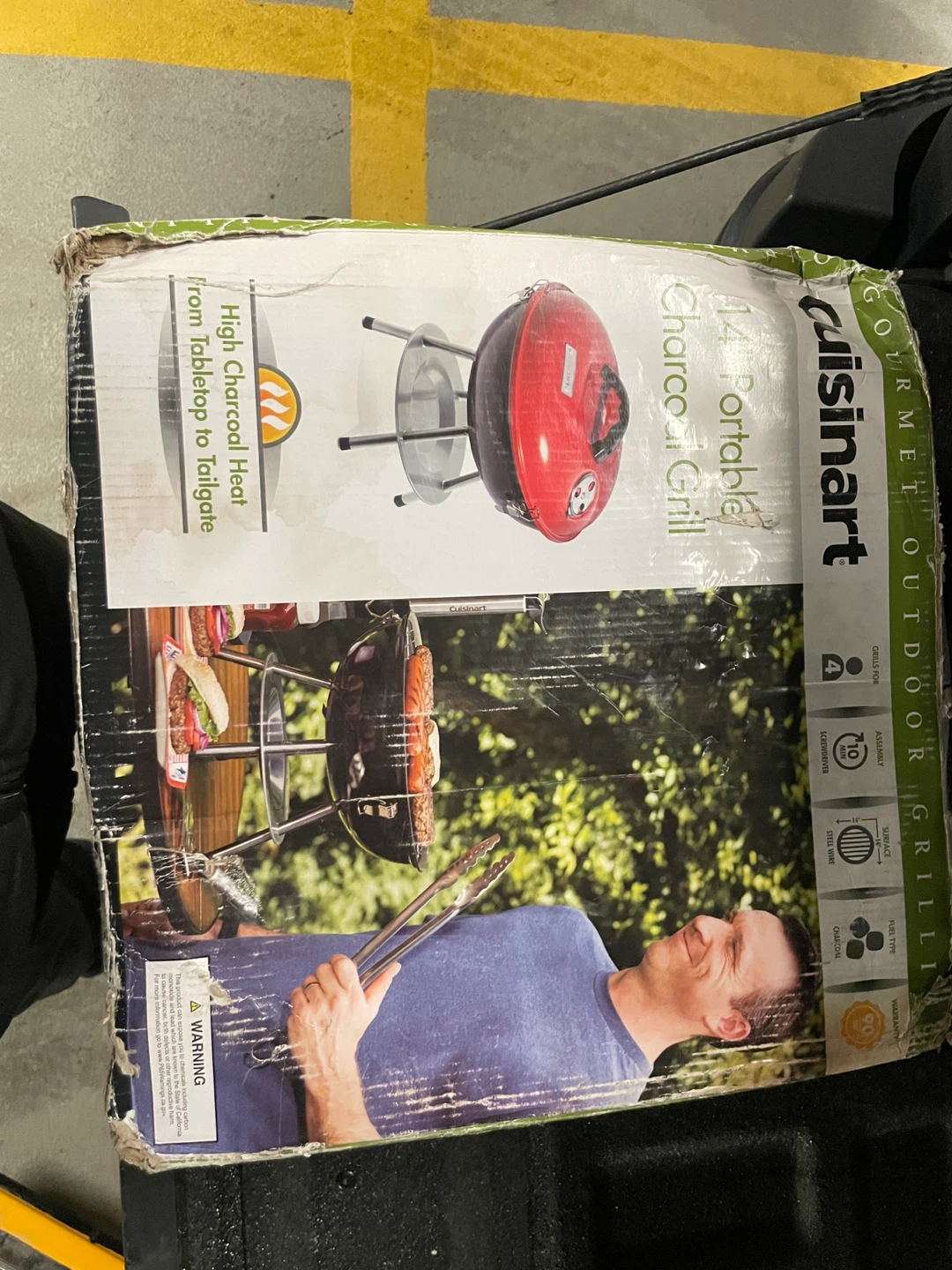 Cuisinart 14" Portable Outdoor Charcoal Grill - photo 3