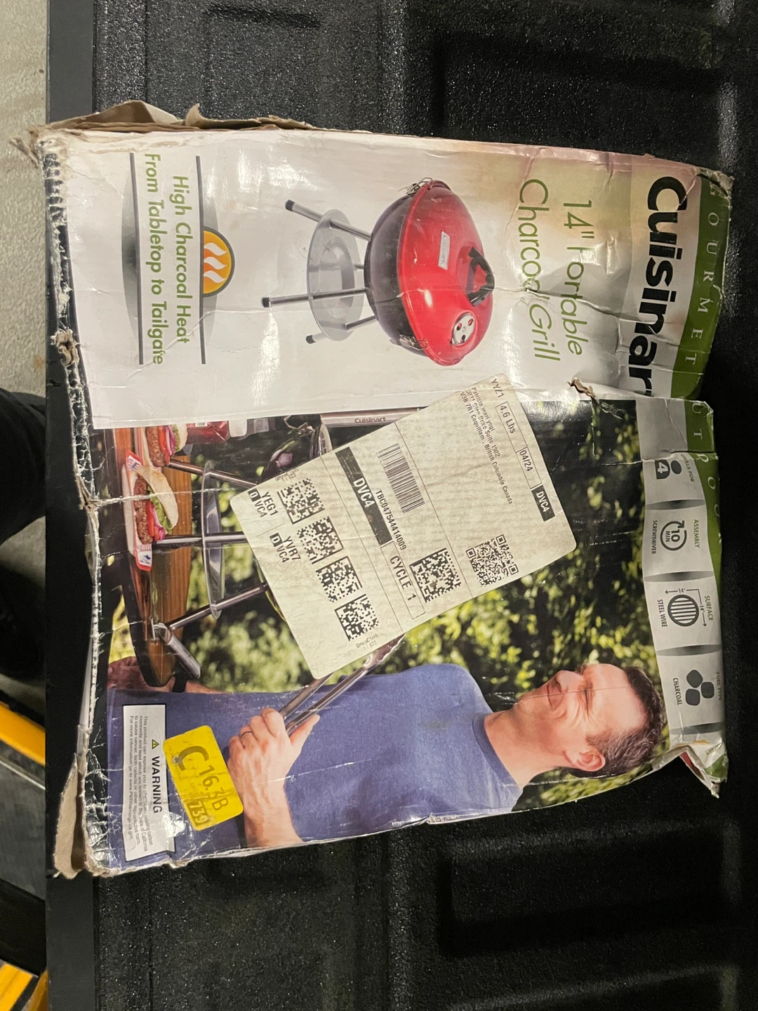 Cuisinart 14" Portable Outdoor Charcoal Grill - photo 2