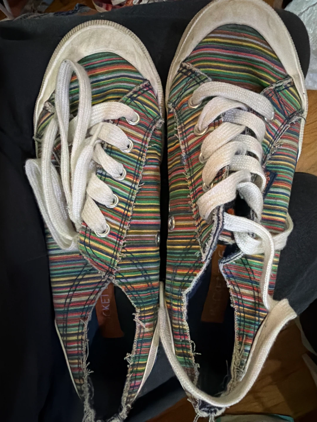 Rocket Dog Multicolor Striped Canvas Sneakers