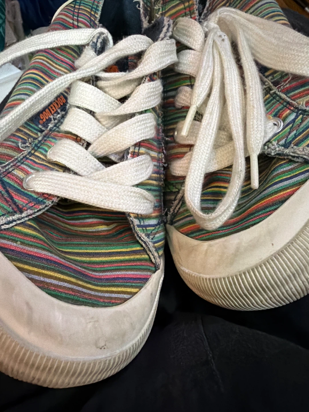 Rocket Dog Multicolor Striped Canvas Sneakers - photo 3