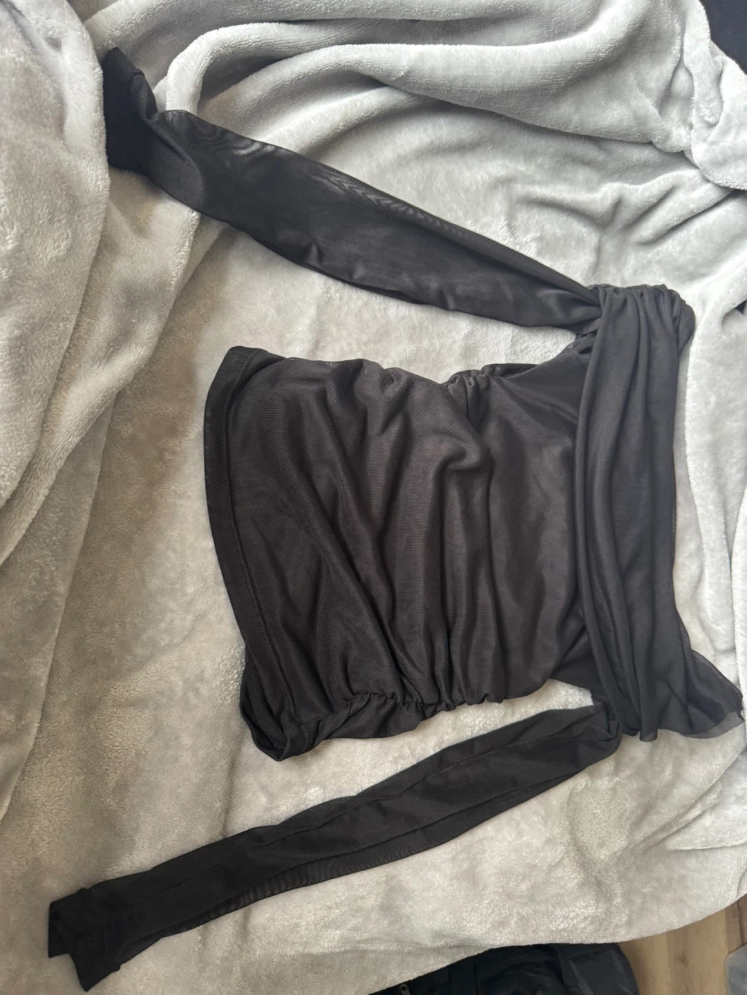Black Mesh top