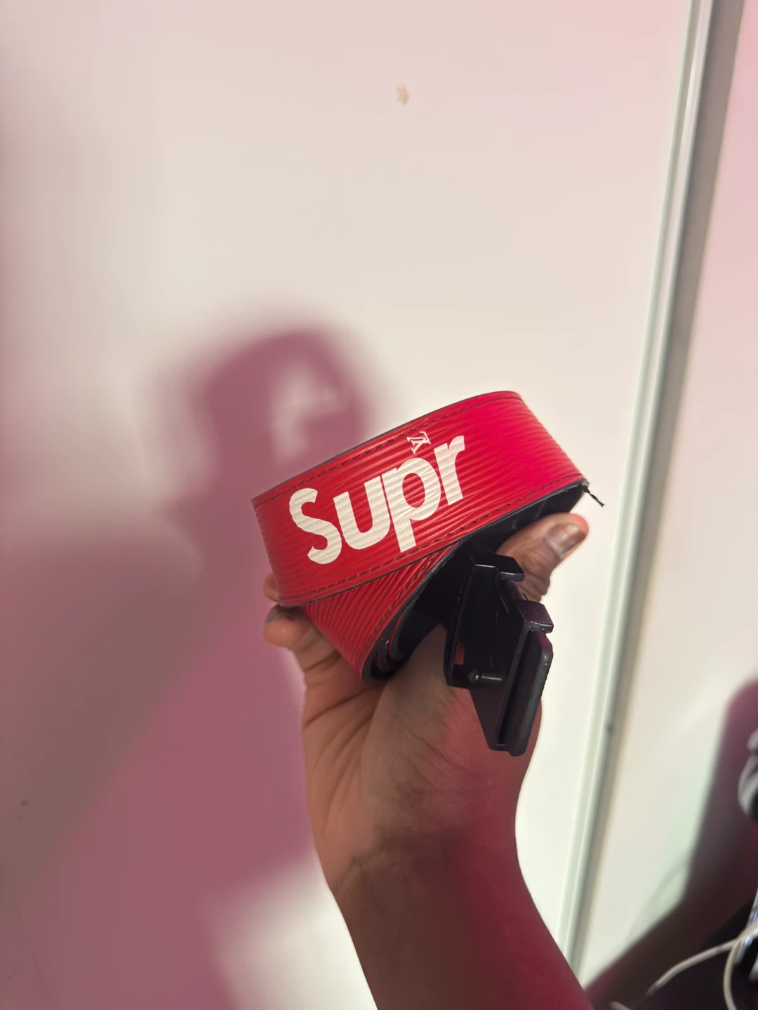 Louis Vuitton x Supreme Red Belt - photo 2