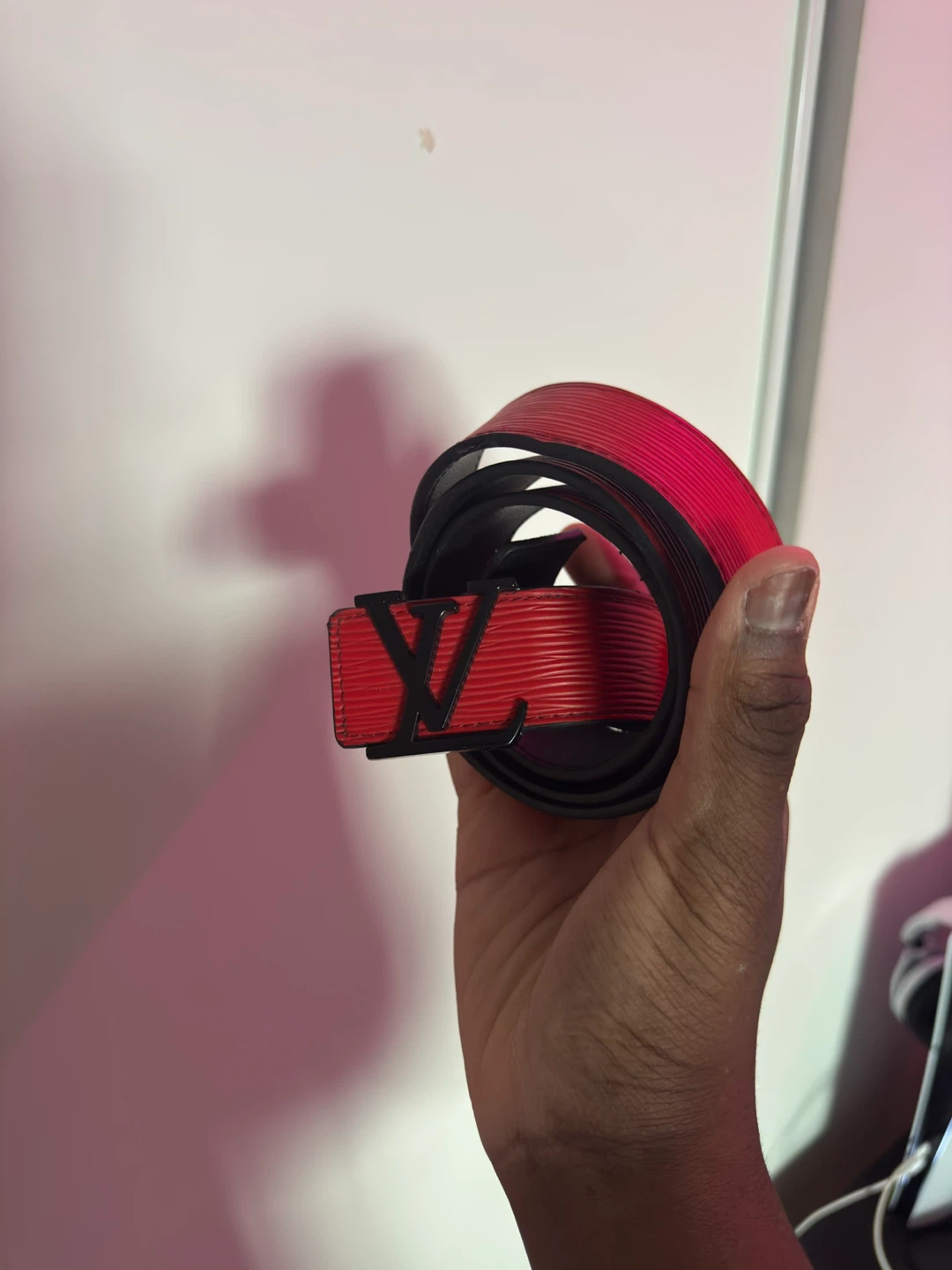 Louis Vuitton x Supreme Red Belt