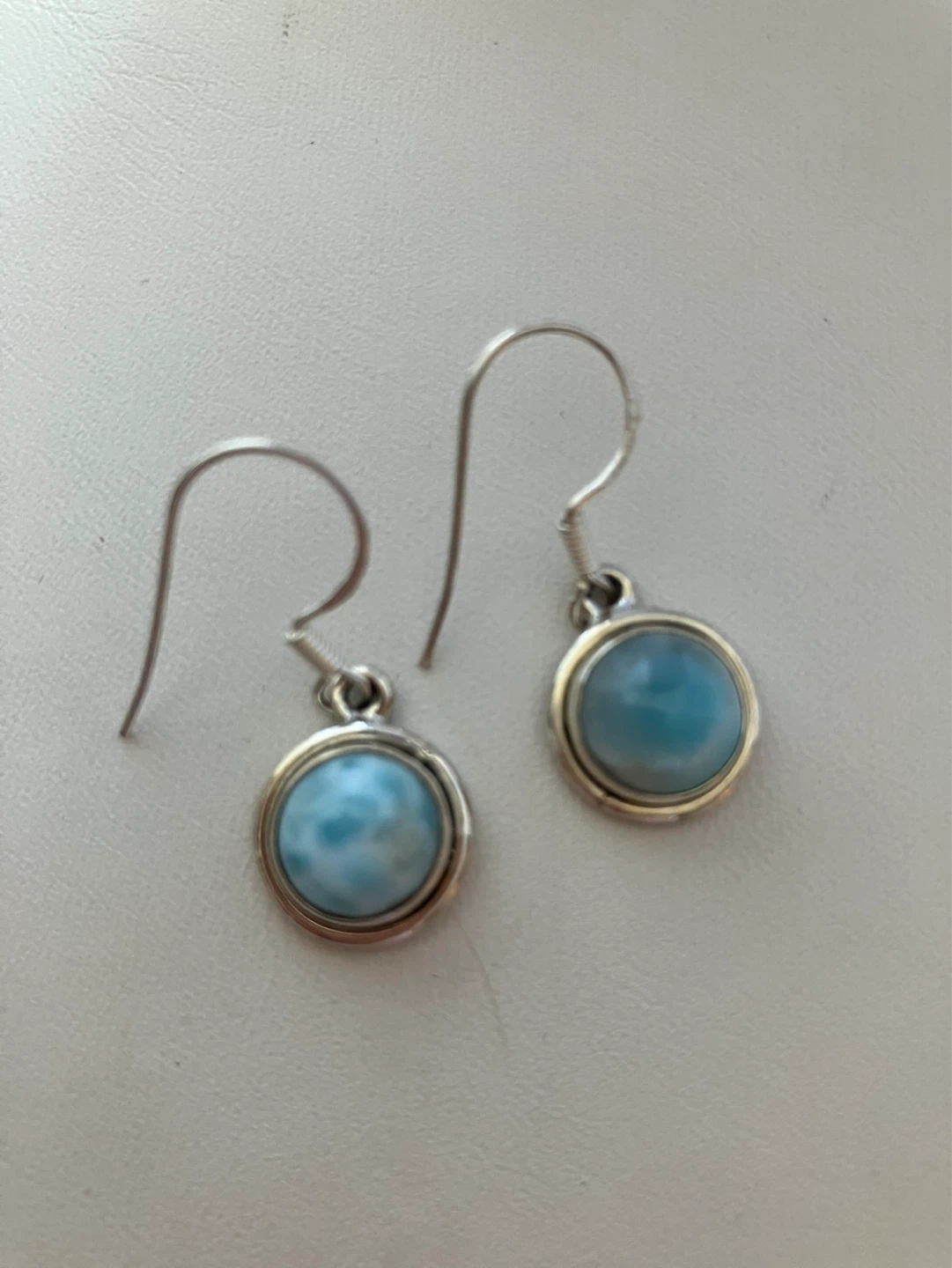Sterling Silver Larimar Earrings - photo 3