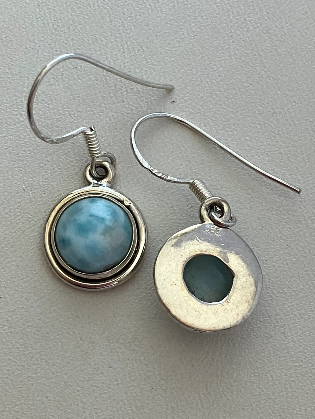 Sterling Silver Larimar Earrings - photo 5