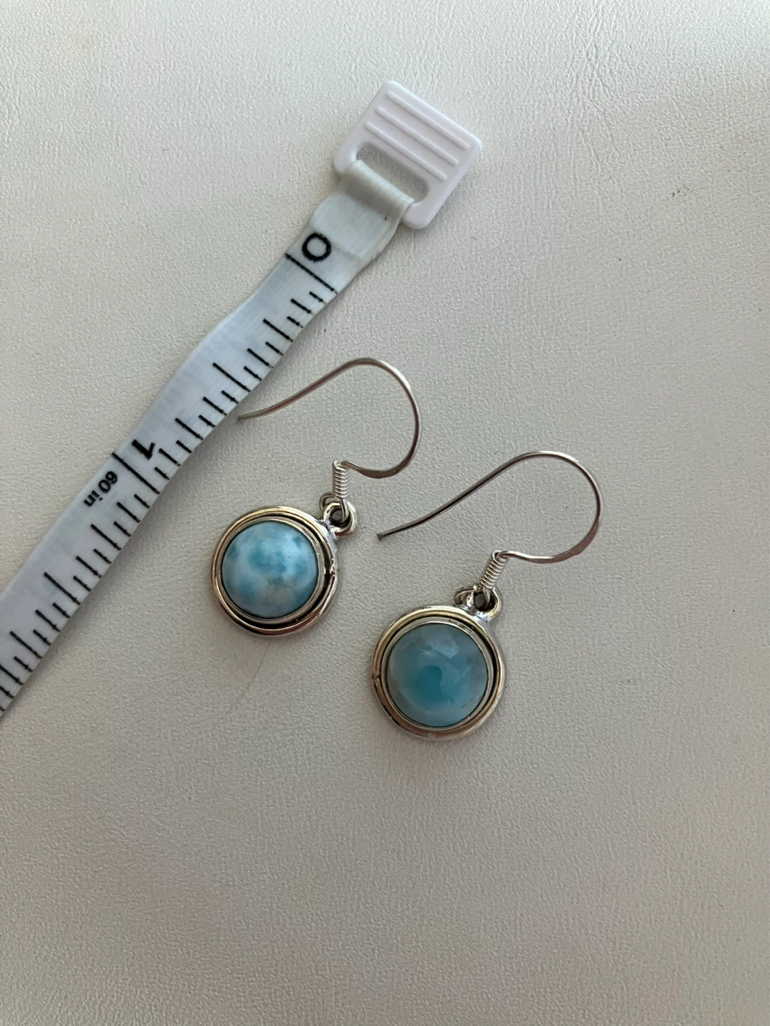 Sterling Silver Larimar Earrings - photo 4
