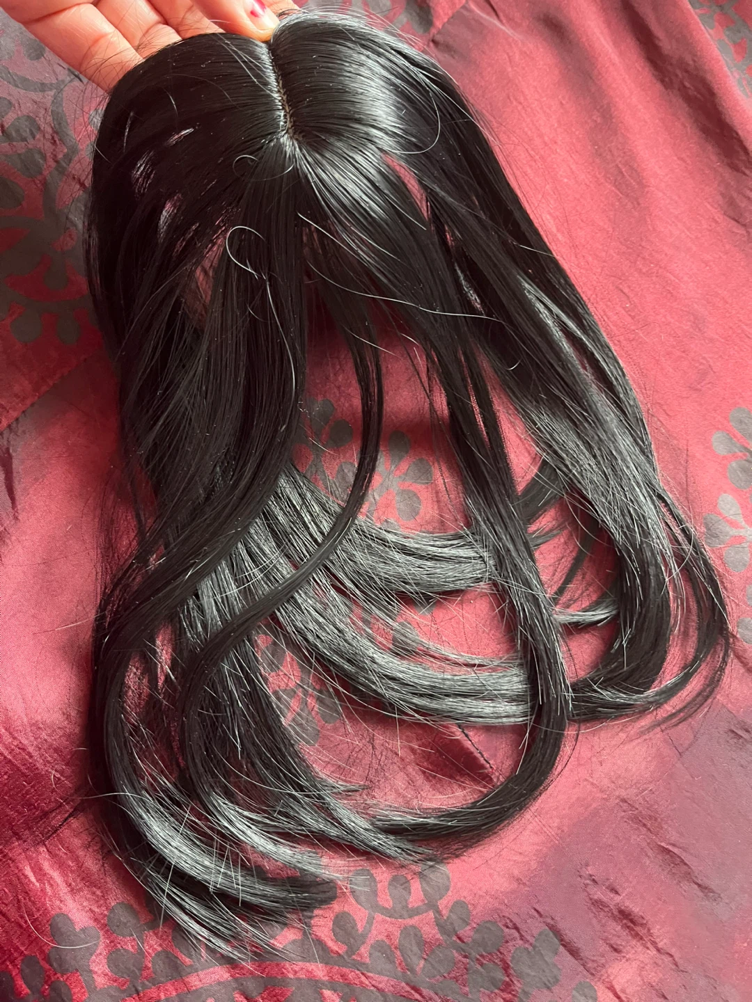 Black Clip-In Hair Topper - photo 3