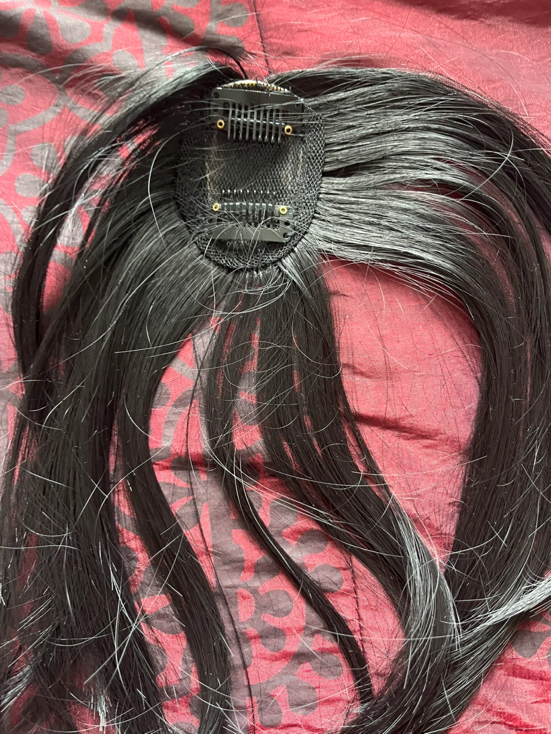 Black Clip-In Hair Topper - photo 2