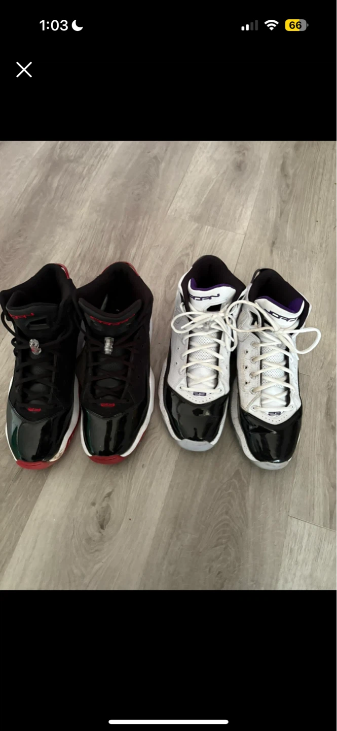 Air Jordan b loyals, separate pairs