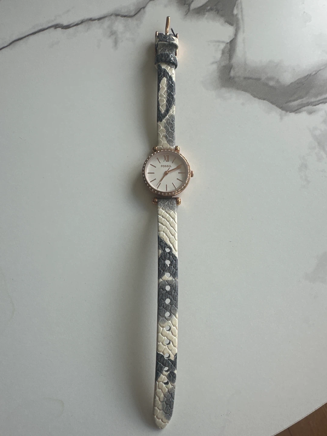 Fossil Women's Watch - Snake Print Leather Band