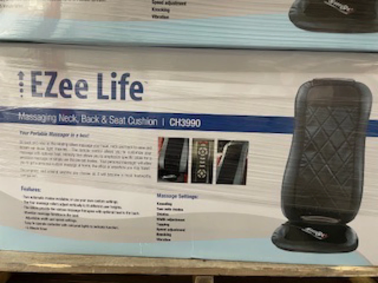 EZee Life Massaging Neck, Back & Seat Cushion CH3990 - photo 3
